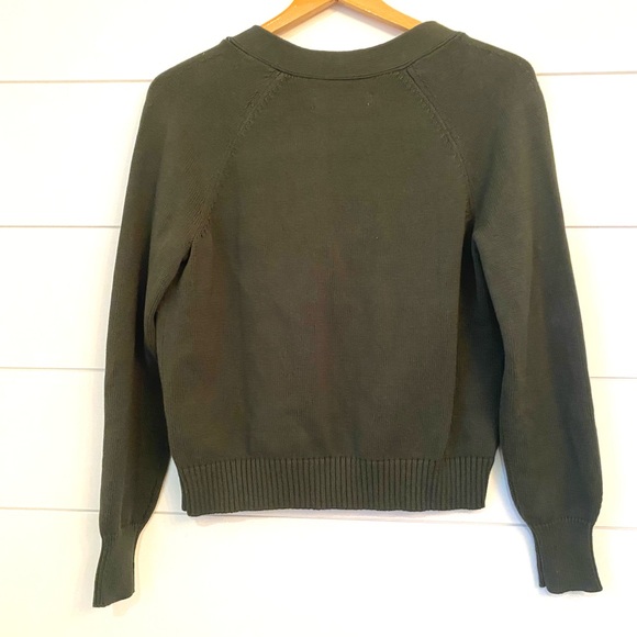 NWT LOFT Women's Green Cardigan Sweater. Size medium. - Picture 6 of 7